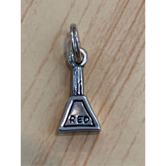 .925 Red Nail Polish Sterling Silver Jewelry Charm #nails - Picture 4 of 5